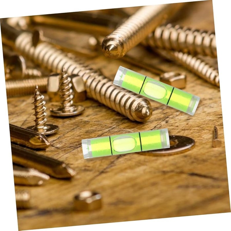 Housoutil 50 قطعة من مستويات الفقاعة المصغرة 8x23 مم لتعليق إطارات الصور أداة قياس دقيقة - Image 4